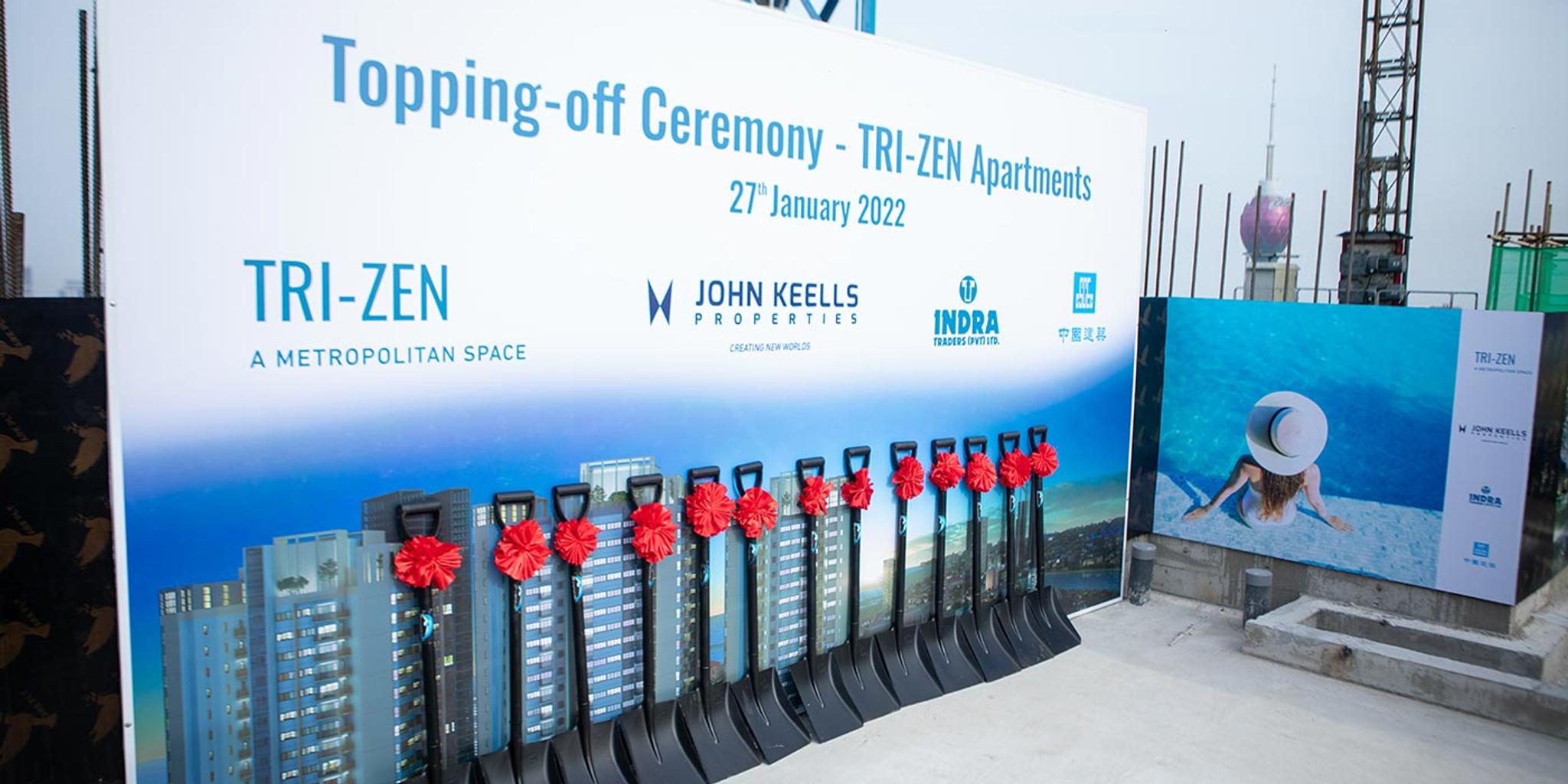 TRI-ZEN celebrates topping off ceremony