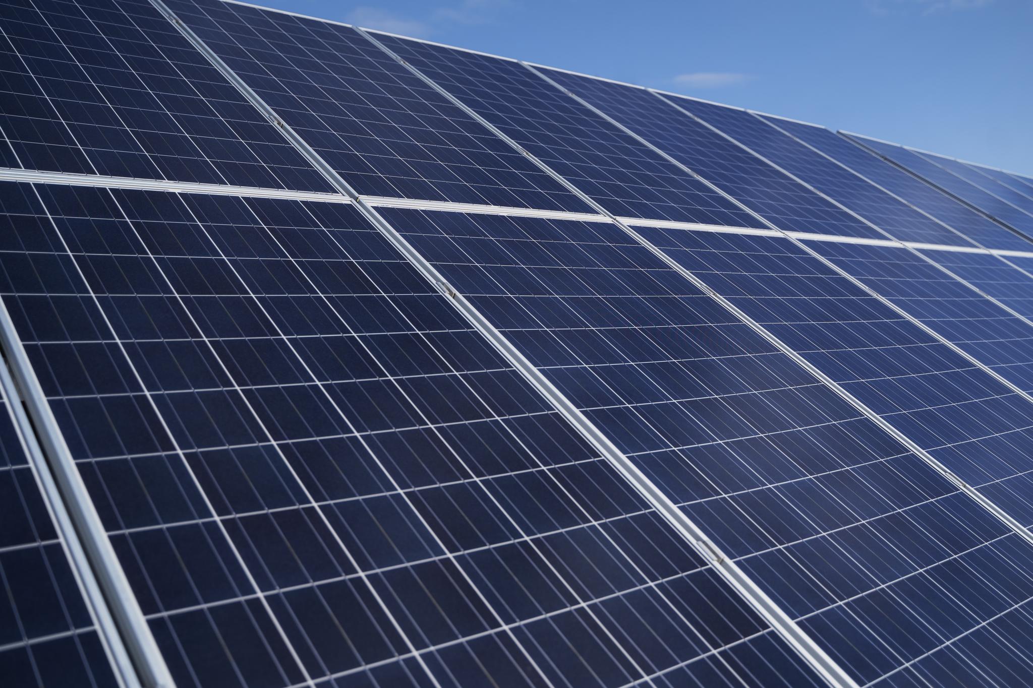Solar-powered systems reduce energy use and emissions.